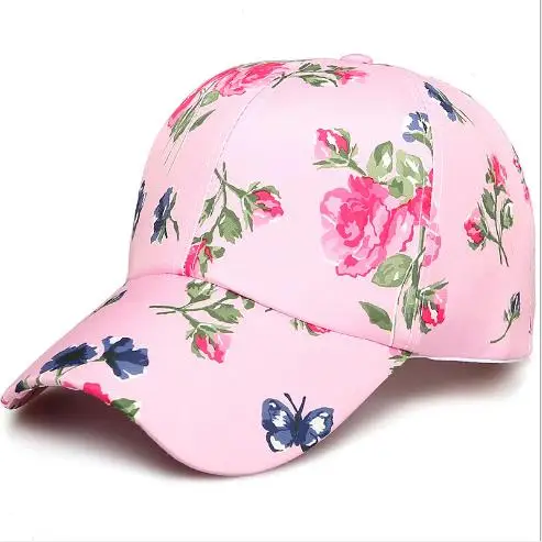 

new flower beauty leaf hat mesh summer fashion baseball cap wild spring autumn visor caps Adjustable hats