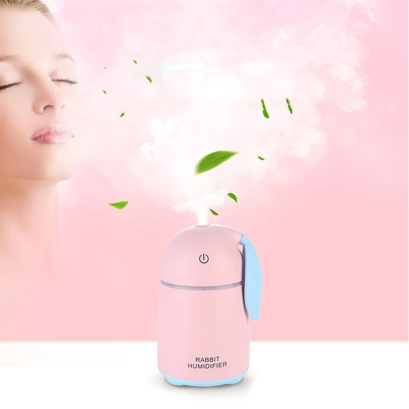 

USB Humidifier 30ml Cute Pet Ultrasonic Cool Mist Aroma Air Oil Diffuser Romantic Color Car Humidificador Home Appliances F35