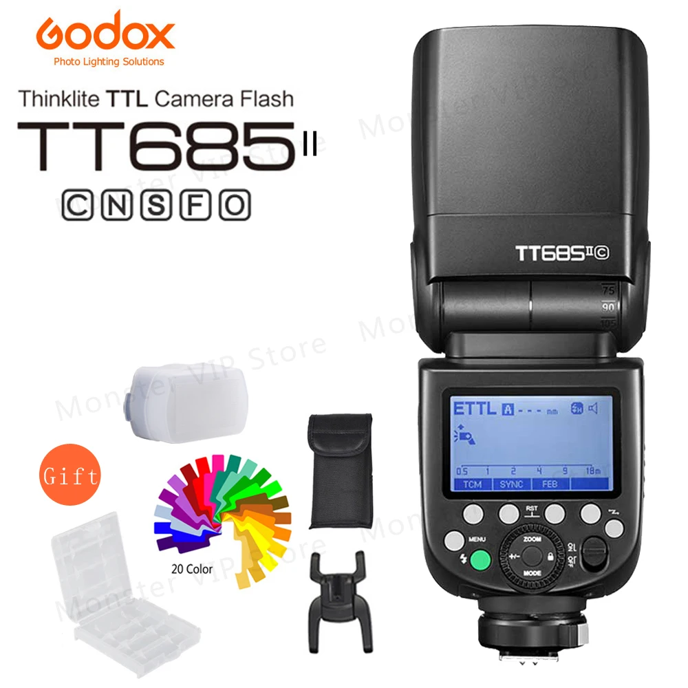 Godox Tt685 Tt685ii Tt 2.4g Hss 1/8000s Ttl Gn60 Wireless Speedlite