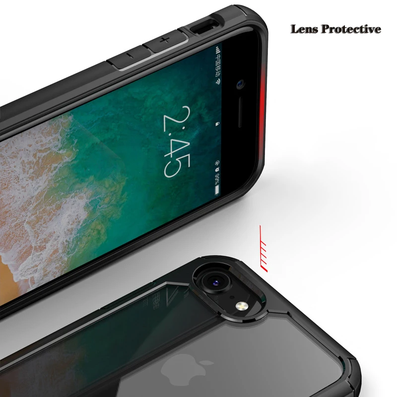 Чехол для iphone se 2020 оригинальный HD прозрачный чехол из поликарбоната 5 5s мягкий