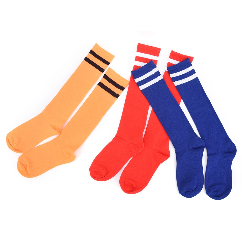 Children Football Socks Boys Soccer Sock Above Knee Plain Long Stockings Men Over High Baseball |