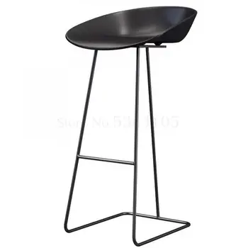 

Nordic Bar Chair Iron Bar Stool Modern Simple Household Light Luxury High Chair Creative Net Red Gold Bar Chair