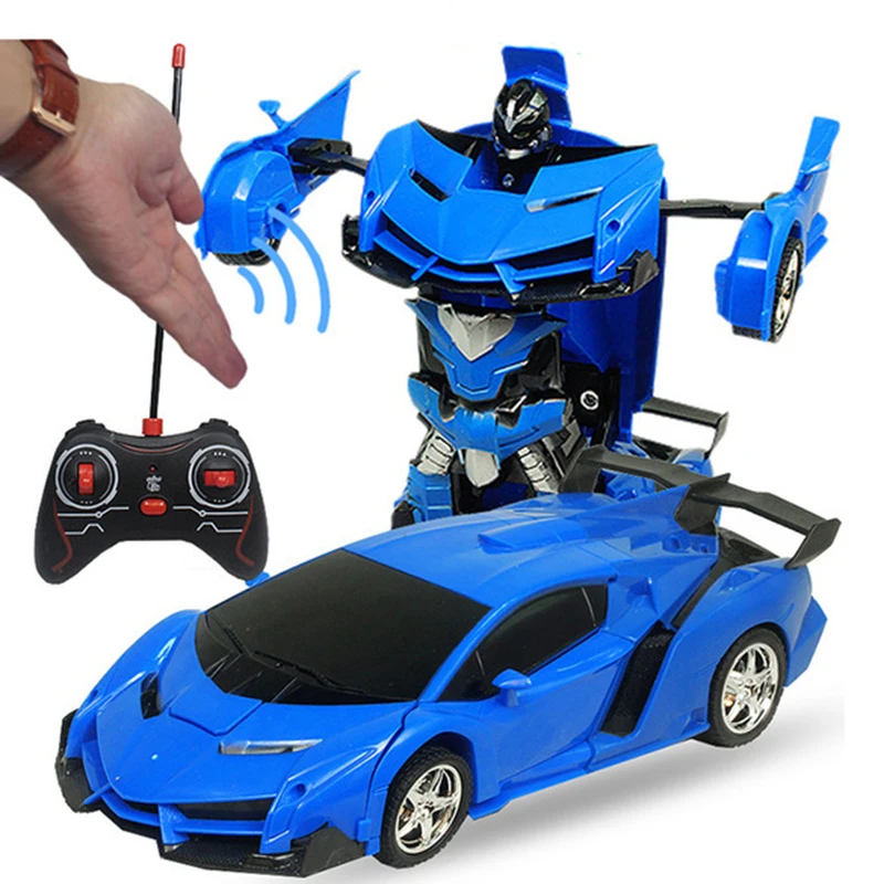 shark remote control car 2.4Ghz Induction Transformation RC Car Robot 28cm Led Lights Music Robots fightint Deformation Remote Control Cars Toys for Boys remote control lamborghini RC Cars