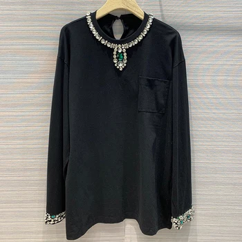 

Black Silk Shirt Ladies Tops Long-Sleeved 2020 New Spring Autumn Summer Street Office Korean Fashion Women Silk Blouse