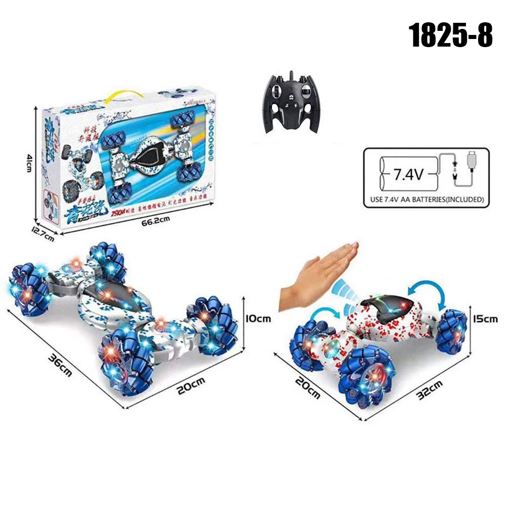 1825-8 Трюк RC автомобиль игрушка жесты зондирования скручивающийся автомобиль с светильник музыкальные эффекты подарки для детей - Цвет: 1825-8
