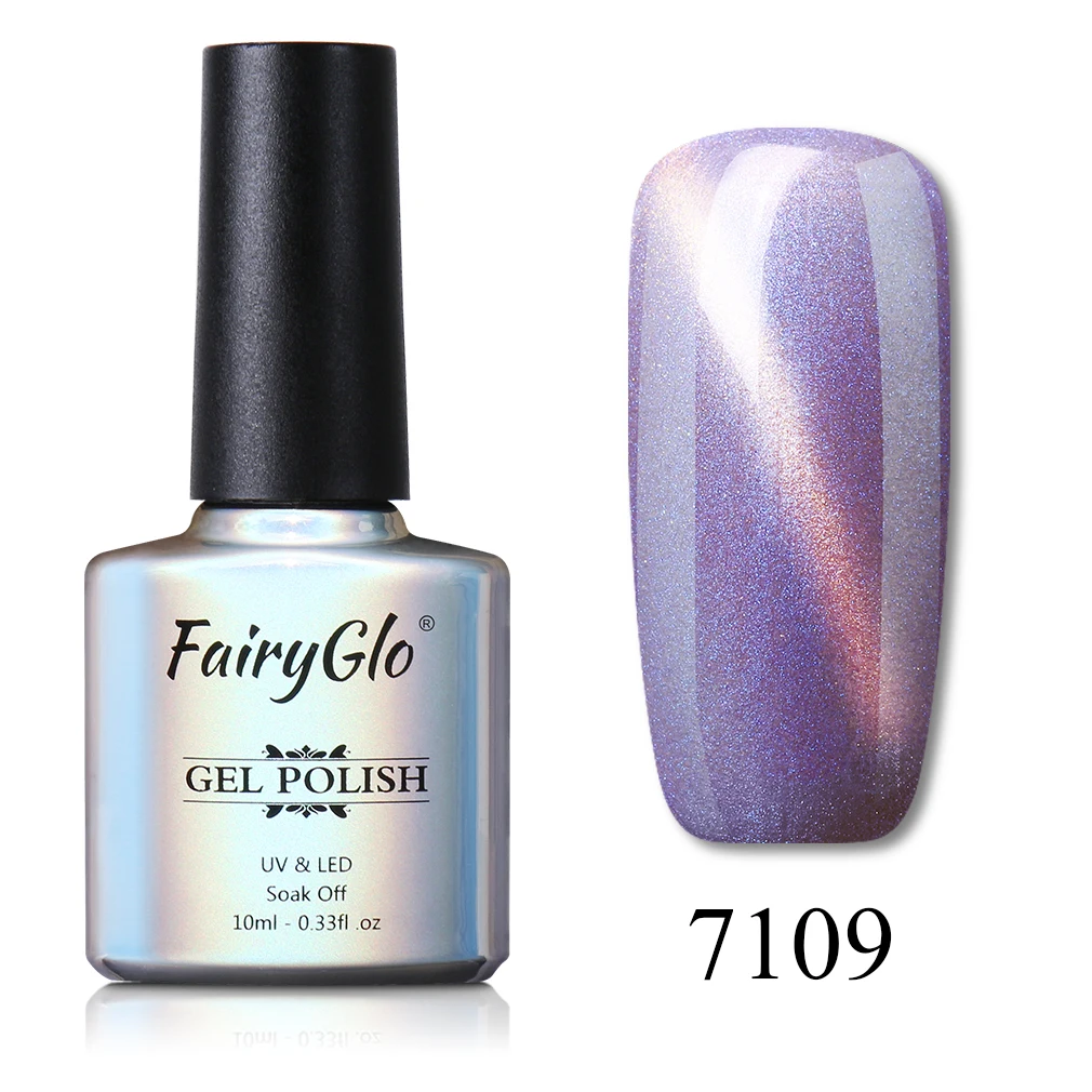 BKMY7109 FairyGlo 10 мл в виде ракушки кошачий глаз УФ-Гель-лак замочить от нефрита винно-красный кошачий глаз Гель-лак для ногтей Магнитный эмалированный лак для нейл-арта - Color: BKMY7109