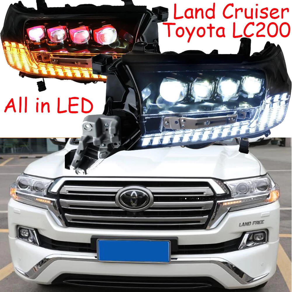 2016 ~ 2019 Автомобильная фара bupmer для Toyota Prado Land cruiser LC200 передсветильник