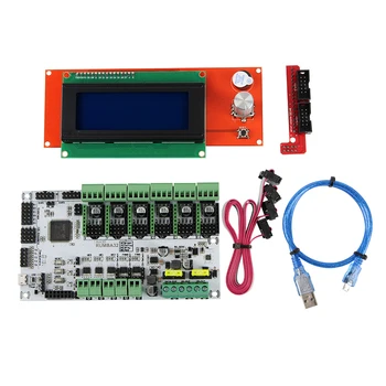 

Printer Main Control Board 3d Printer Parts Powerful 32-bit Control Rumba32 Mainboard 2004 Lcd Display Screen Kit Parts