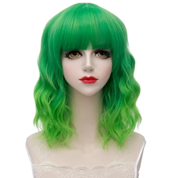 

Cosplaymix Lolita 35 CM Medium Curly Heat Resistant Halloween Daily Cosplay Synthetic Wig+Cap