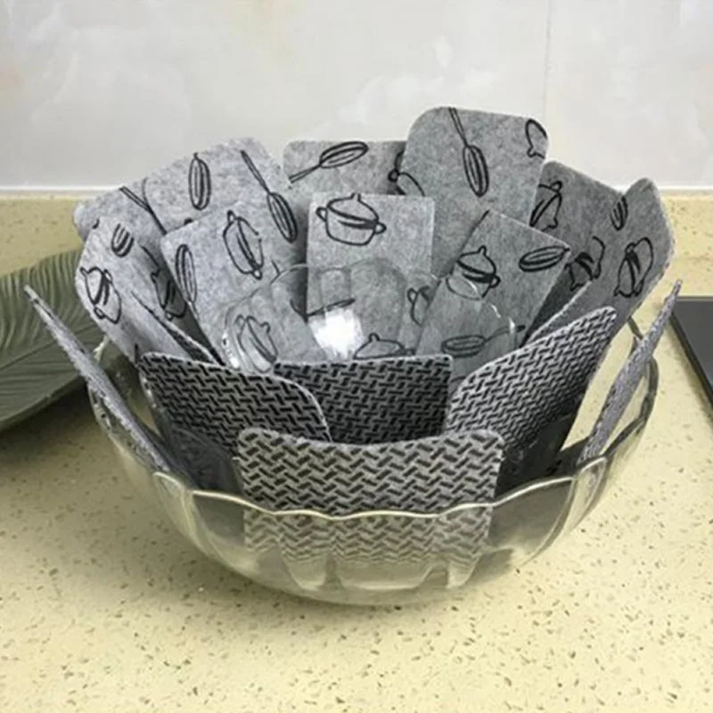

3Pcs Anti-hot Pad Insulation Felt Pot Mat Non-woven Non-stick Bottom Protection Pad Mats Pads