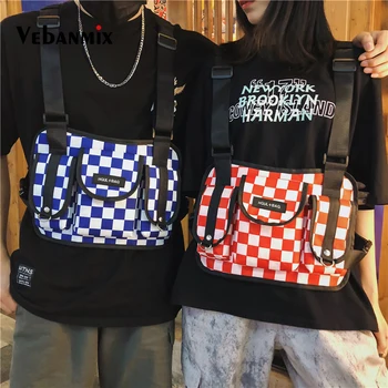 

2019 Tactical chest bag vest hip hop Multifunction new bag military function package adjustable solid men Chest Rig Waist Bag