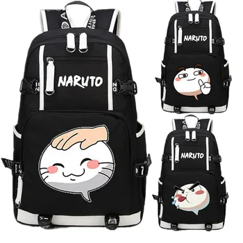 

Naruto Funny Anime USB Port Backpack Bag School Book Students Outdoor Shoulder Book Bag Rucksack Cosplay