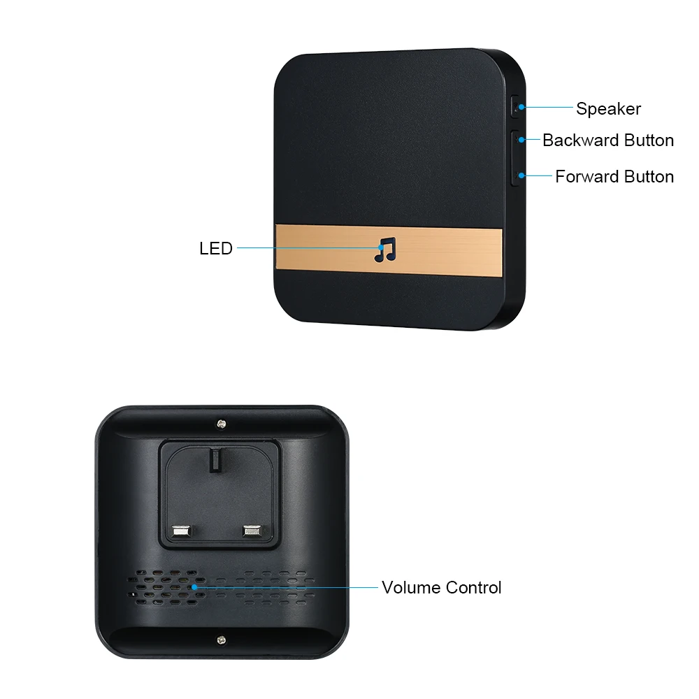 Full 4G Super Wide-Angle Lens Video Doorbell Wireless Smart Remote Video Doorbell 720P Video Intercom Video Door Phone Door Bell