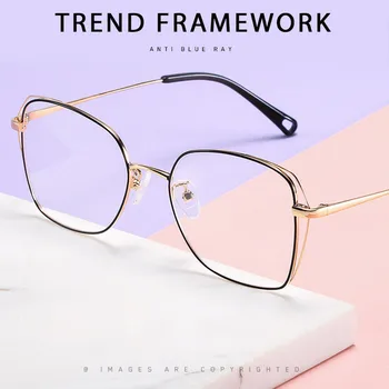 

Elbru Men Classic Pilot Glasses Frame Round Women Fashion Myopia Glasses Frames Optical Glasses Clear Lens Eyeglasses Eyewear