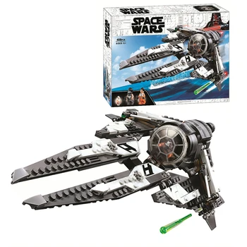 

2020 NEW Star War Series 75242 Black Ace TIE Interceptor Building Blocks Bricks Model DIY Toys Compatible logoinglys Star Wars