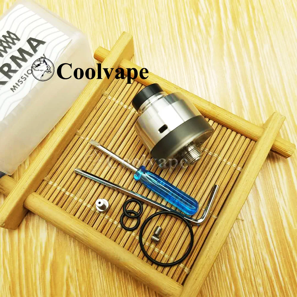 Coolvape KRMA RDTA 22 мм одинарный воздушный поток герметичный BF Pin Регулируемый