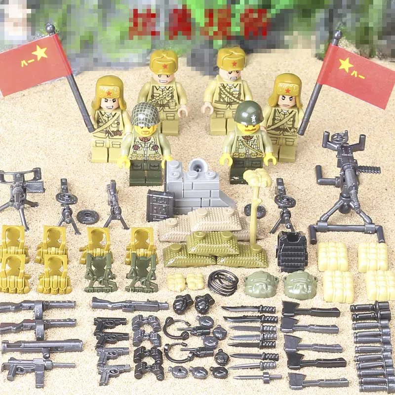 Различные варианты блоки 2-ой мировой войны в Корейском стиле военный