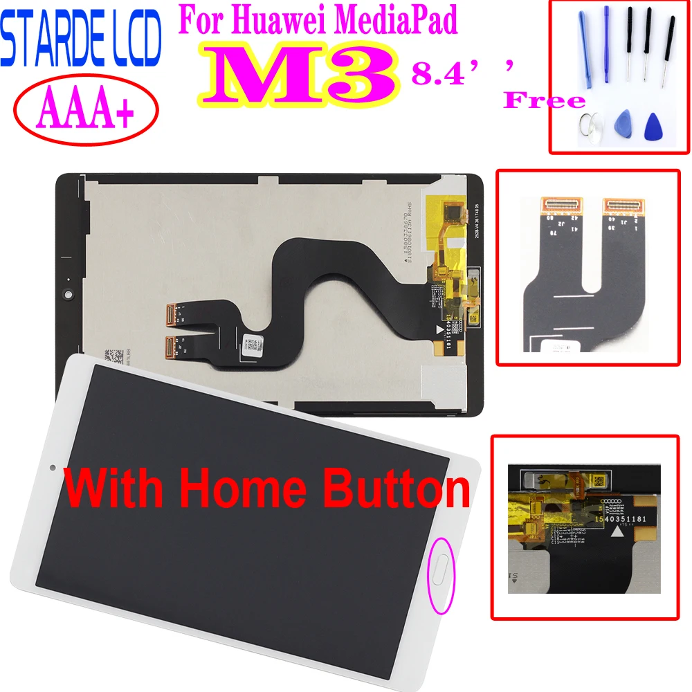 Новый ЖК-дисплей 8 4 дюйма для Huawei MediaPad M3 BTV-W09 BTV-DL09 матрица сенсорный экран