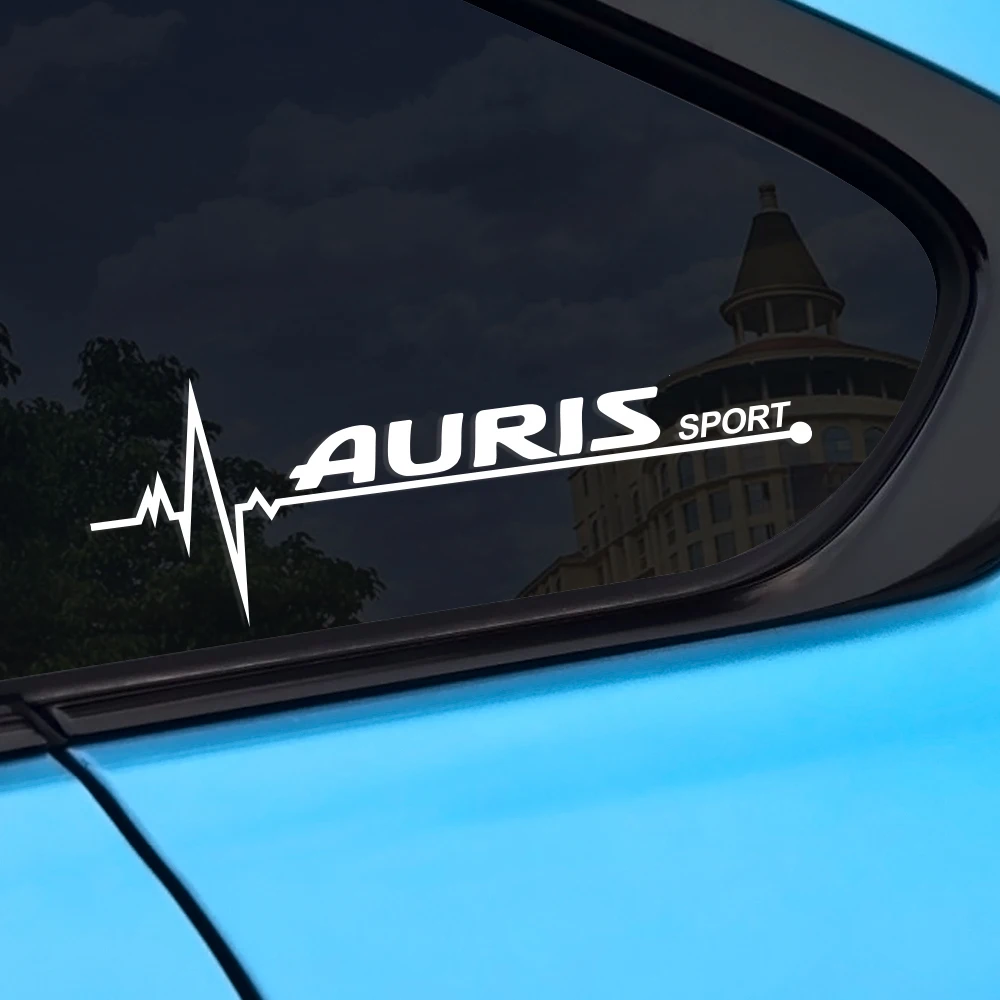 2 шт./компл. боковое окно автомобиля светоотражающие виниловые наклейки для Toyota Auris слово авто окна украшения автомобильные аксессуары