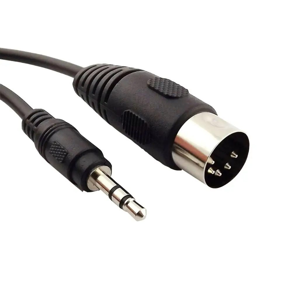 1x Din 5  Din MIDI Male To 3.5mm Male ÷ ׷    Ŀ ̺, 5 Ʈ/1.5M