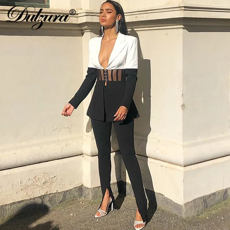 Dulzura Patchwork Women Corset Blazer 