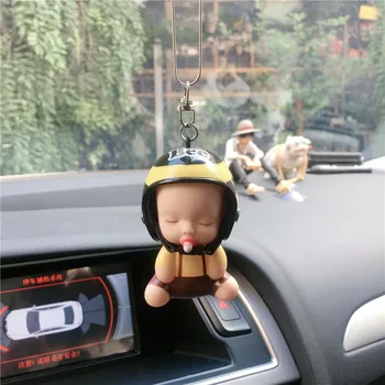 

Cute Car Interior Pendant Decoration Pacifier Baby Doll Pendant Car Rearview Mirror Pendant Ornaments Car Interior Accessories