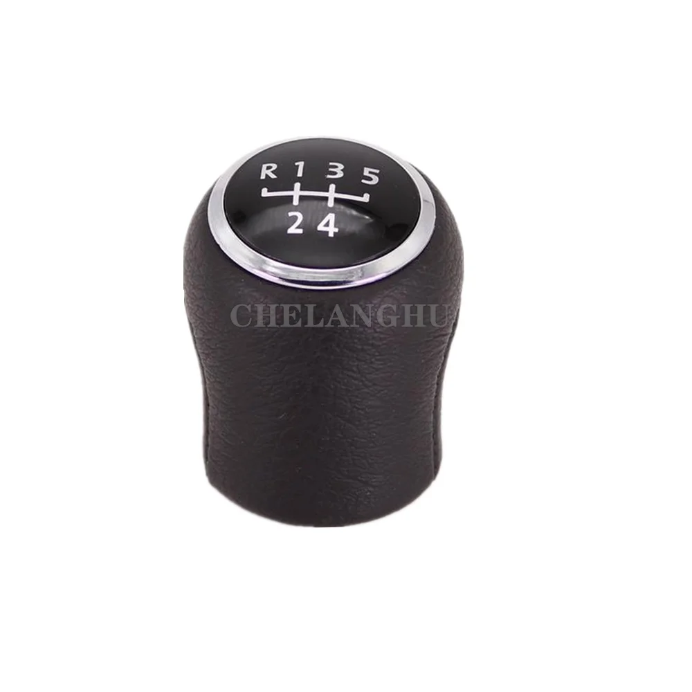5 speed gear knob Для VW Transporter Multivan Caravelle T6 T7 автомобиля 5/6 Скорость Шестерни ручка переключения на одном уровне с кожаные ботинки со вставками - Название цвета: 5 speed gear knob