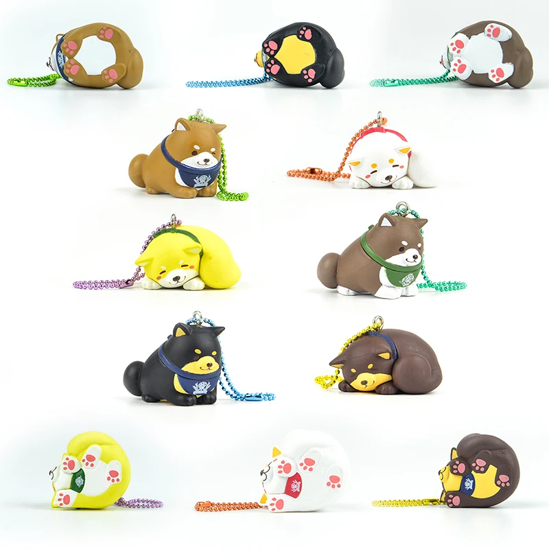 Giappone Genuine Blind Box Gashapon Capsule Toys Cute Mascot Kawaii Shiba Inu Akita Hachi Puppy Paw Figures Ciondolo Kechain