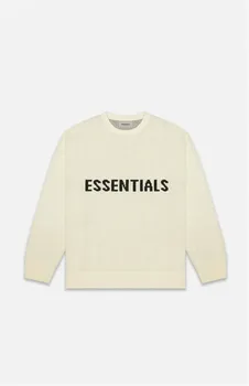 

Autumn Winter FOG Essentials Sweater Men Women Best Quality Crew Neck Knitted Solid Color Essentials Sweater