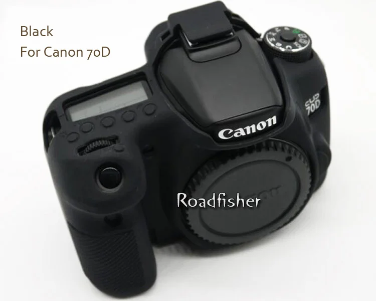 Roadfisher Черный Камо силикагель камера защитная крышка-чехол Корпус для DSLR Canon EOS 700D 6D 5D3 5DS 5DR 5D4 70D 80D 100D