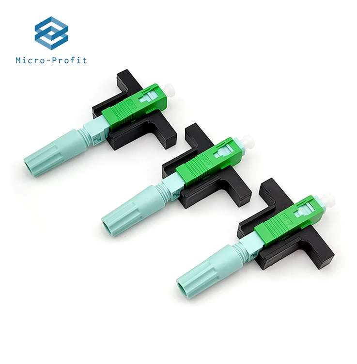 

Wholesale SC APC Fiber Optic Quick Connector FTTH Single-Mode Fiber Optic Fast Connector Field Assembly Optical 53MM Connector