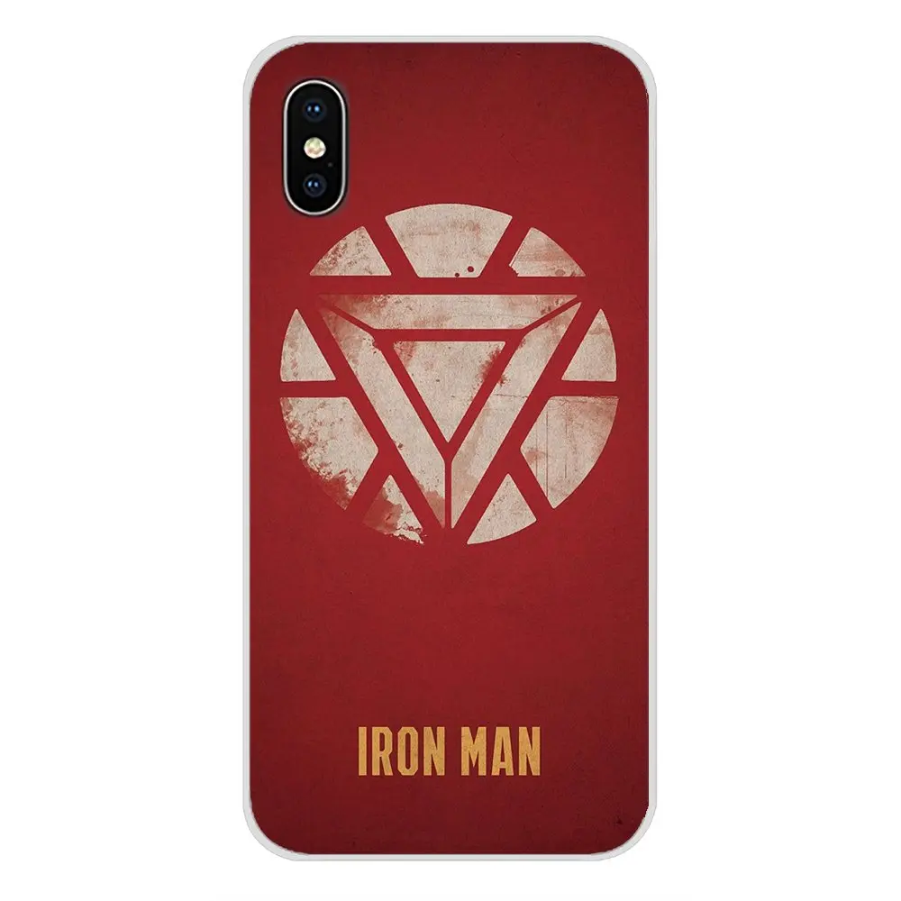Аксессуары чехлы для телефонов Чехлы для Apple iPhone X XR XS 11Pro MAX 4S 5S 5C SE 6S 7 8 Plus ipod touch 5 6 Marvel Superhero