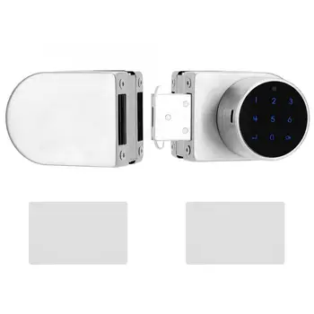 

Smart Digital Card Passcode Security Glass Door Lock Entry System Security Keyless Entry