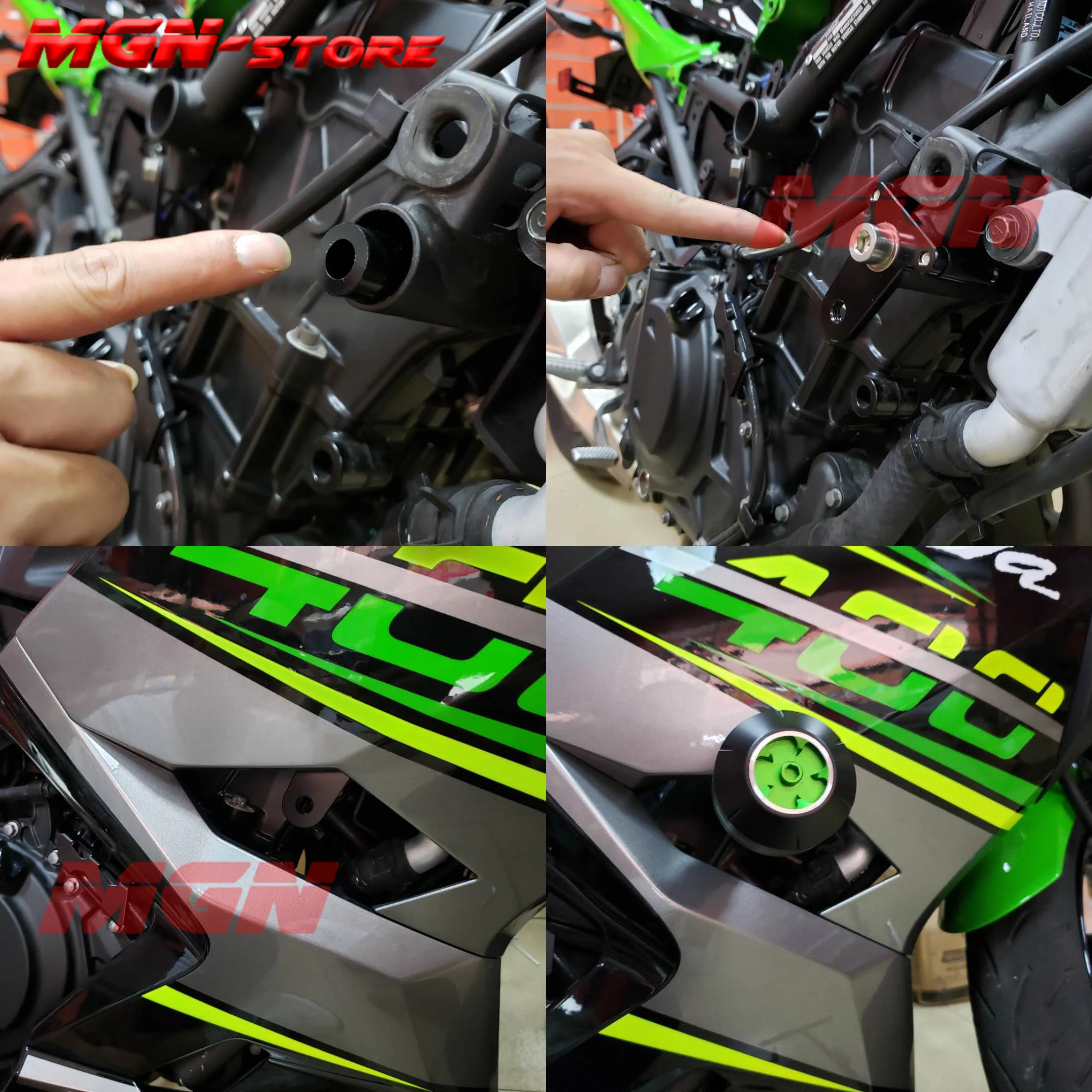 Мотоцикл с ЧПУ алюминиевая защита от падения рамка Ползунки Краш протектор для Kawasaki Z1000SX Z1000 SX 17 18