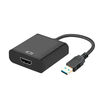 

USB 3.0 to HDMI Video graphic Converter Adapter HD1080P USB to HDMI Cable Multiple Monitors for Windows XP 10 8 8.1 7 Laptop
