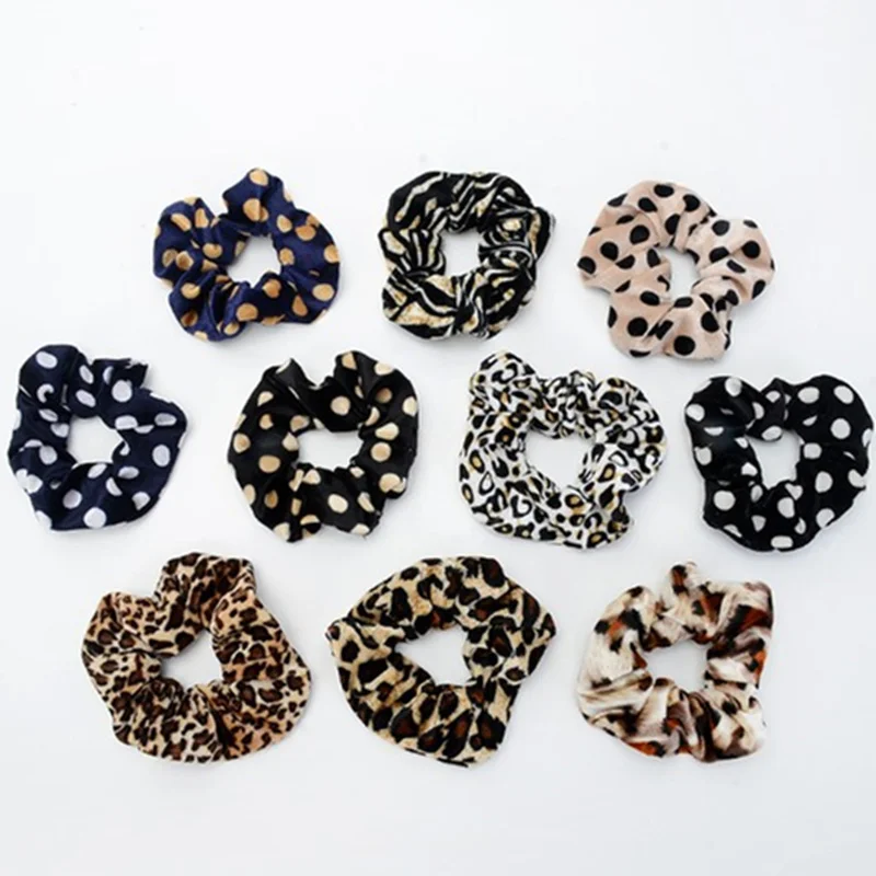 1 шт. эластичные леопардовые женские галстуки для волос полосатые резинки конский хвост зажим для волос аксессуары женские ободки для девочек канатно-плетельная машина