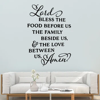 

American-Style bless Family Wall Stickers Mural Art Home Decor Kids Room Nature Decor Mural Poster