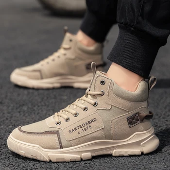 

2020 artificial Leather Men Causal Shoes Male Spring Men Casual Light Shoes Sneakers Lac-up Flats Breathable Outdoors Sapato