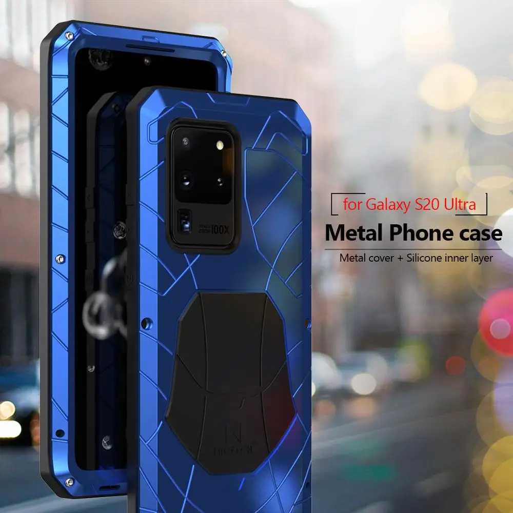 Роскошный чехол для Samsung Galaxy S21 S20 S10 Ultra Lite жесткие алюминиевые металлические