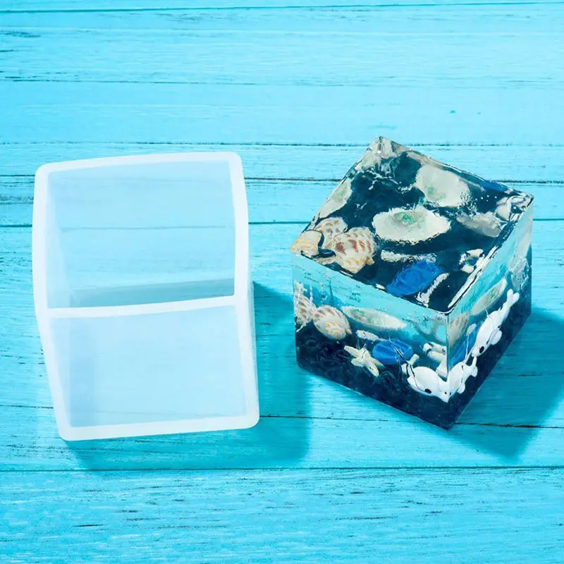 Resin Molds 10cm/4" Super Large Cube Square Silicone Mold Resin expoy Casting Jewelry Making Tools silicone mold
