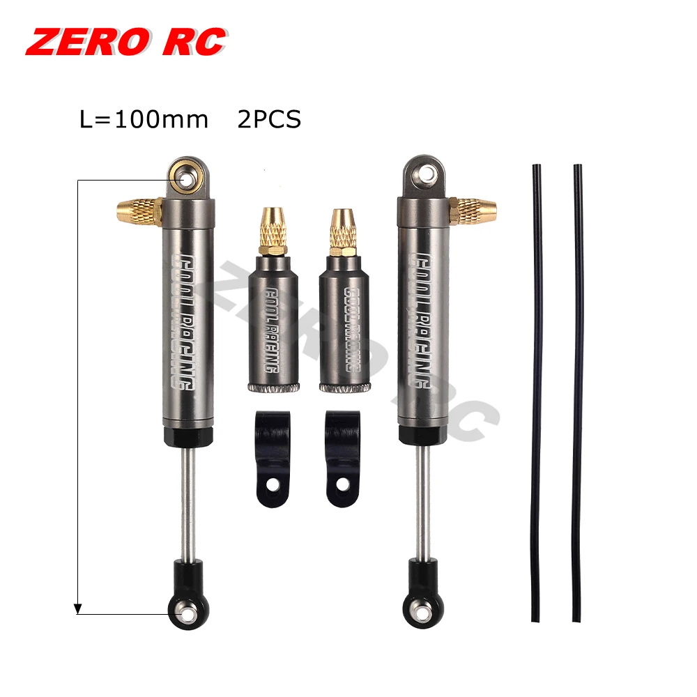 1/10リモートコントロールロックトラック合金ショックアブソーバー,100mm,サスペンションショック,本物のピギーバックダンパー,scx10  iiIII,110同軸TRX-4およびTRX-6用 - AliExpress 26 RCショックアブソーバーセット For AC021 090B リモートコントロールモデルカー用 ヘビーデューティーメタルショックアブ