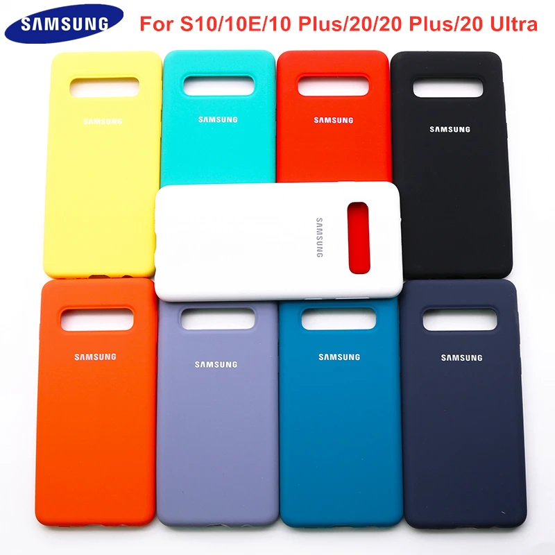Оригинальный чехол S10 для Samsung Galaxy Plus/S10e шелковистый силиконовый