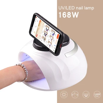

High Power 168W UV Nail Lamp High Power Nail Dryer Gel Polish UV Curing Light Manicure Lamps Nail LED Lamp