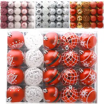 

20Pcs 60mm Creative New Year Christmas Baubles Ornament Balls Party Christmas Home Decor Xmas Balls