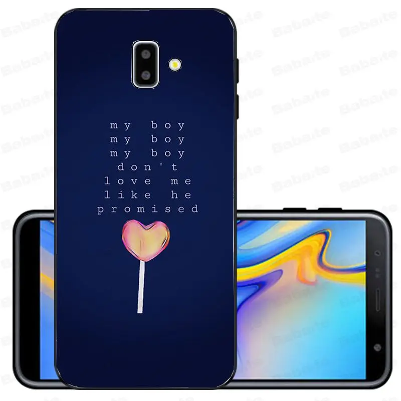 Song Lyrics Billie Eilish Эстетическая Оболочка Чехол для телефона samsung Galaxy j6 plus A6 A8 A9 A10 A30 A50 мобильные телефоны