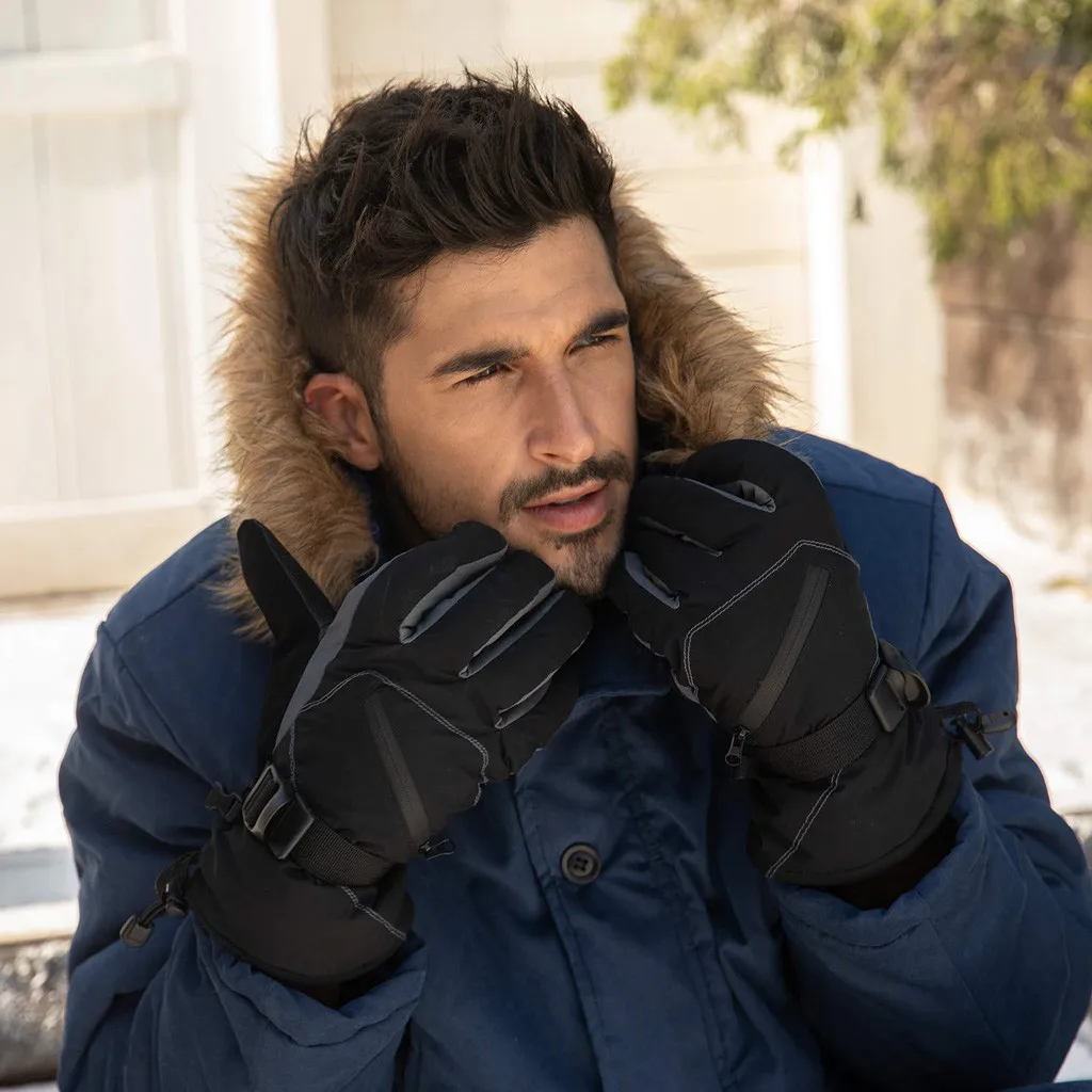 Waterproof Winter Warm Gloves Men Ski Gloves Snowboard Gloves Unisex Winter Thermal Outdoor Sports Non-slip Windproof Glove