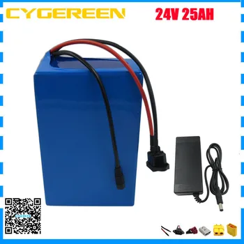 

1000W 24V lithium batteria 24V 25AH li-ion Ebike Lithium battery pack with PVC Case 50A BMS 3A Charger Free customs fee