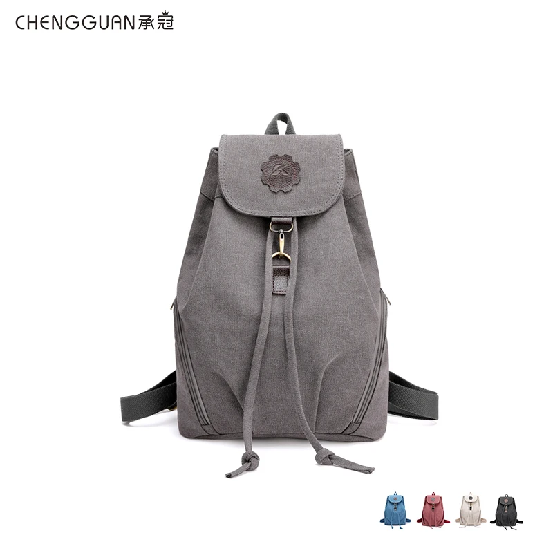 Модные Качественные chengguan 974-2 женская сумка, рюкзак из конвы прочный рюкзак для студентов в стиле ретро многофункциональная женская сумка Школьный рюкзак