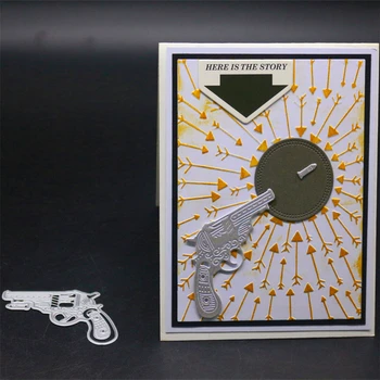 

YINISE SCRAPBOOK Metal Cutting Dies For Scrapbooking Stencils GUN DIY Paper Album Cards Making Embossing Die Cuts Cutter TOOLS