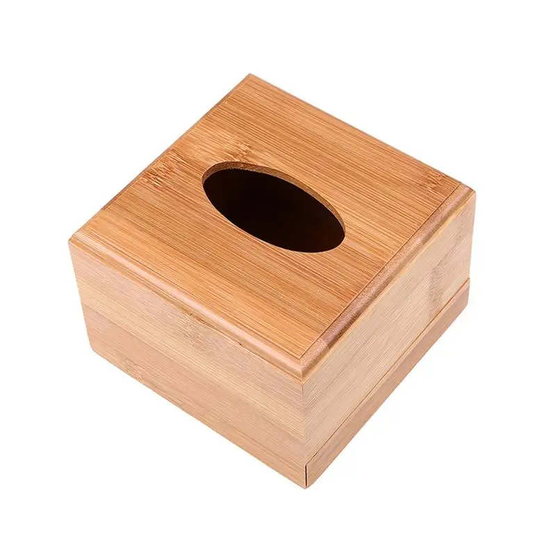 Многофункциональная настольная бамбуковая деревянная необычная коробка для салфеток бытовой ящик для хранения бумажная коробка для выдергивания домашнего декора - Цвет: S